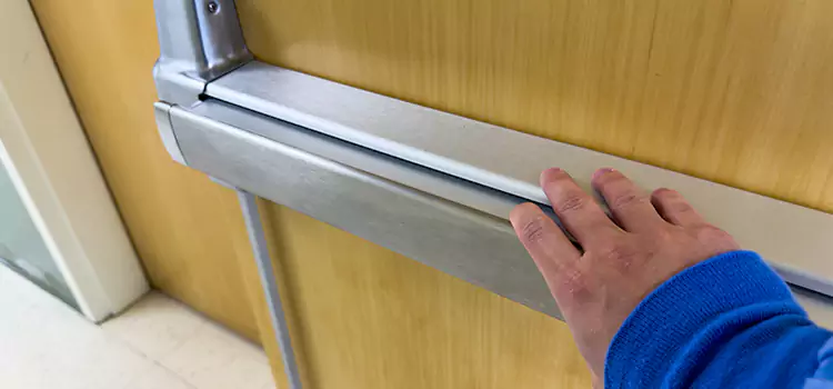 Installing a Push Bar on a Door Saugus